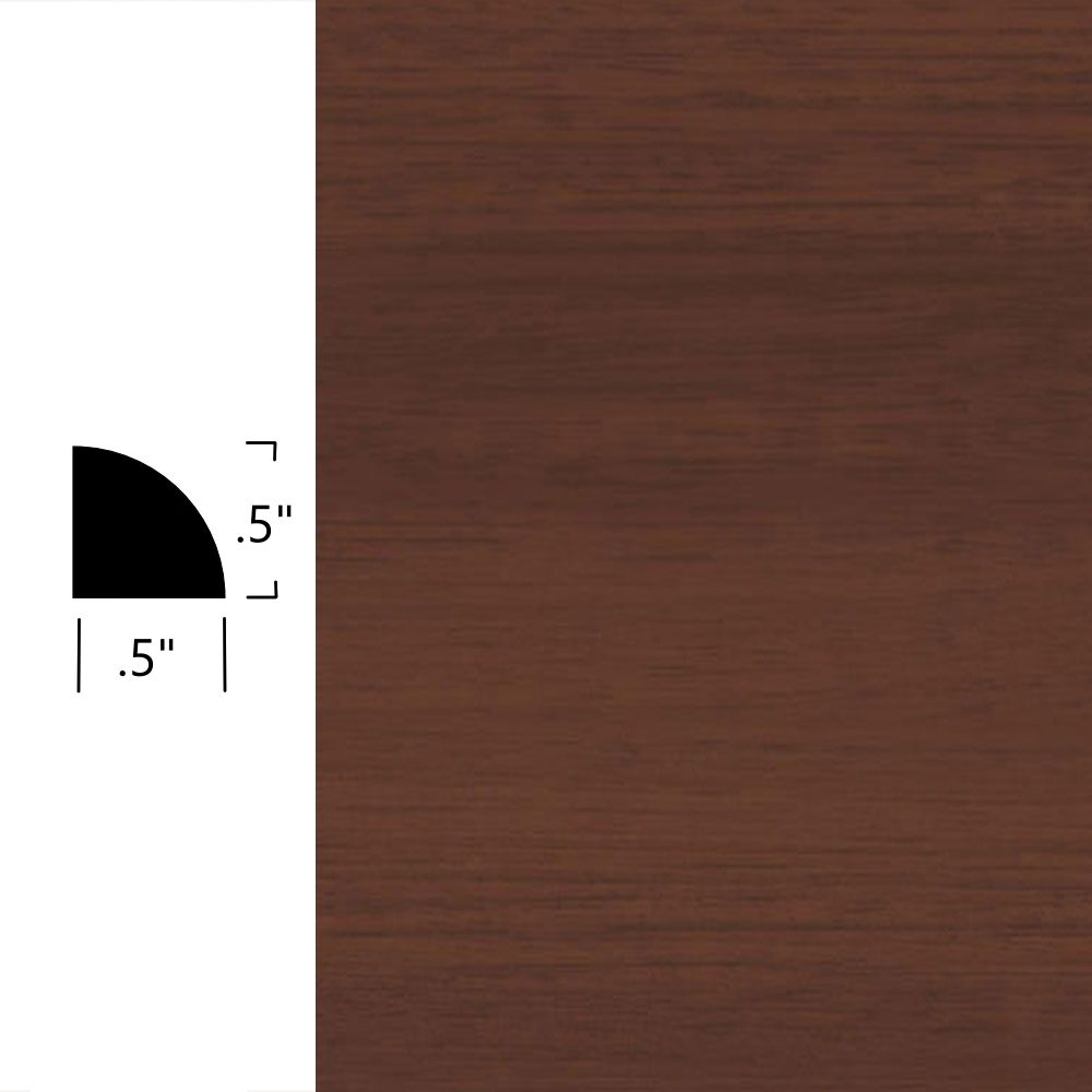 Millwork Wall Base Masquerade - QTR MS8 A Quarter Round 1/2" #MS8 Red Mission - Wall Base 8'
