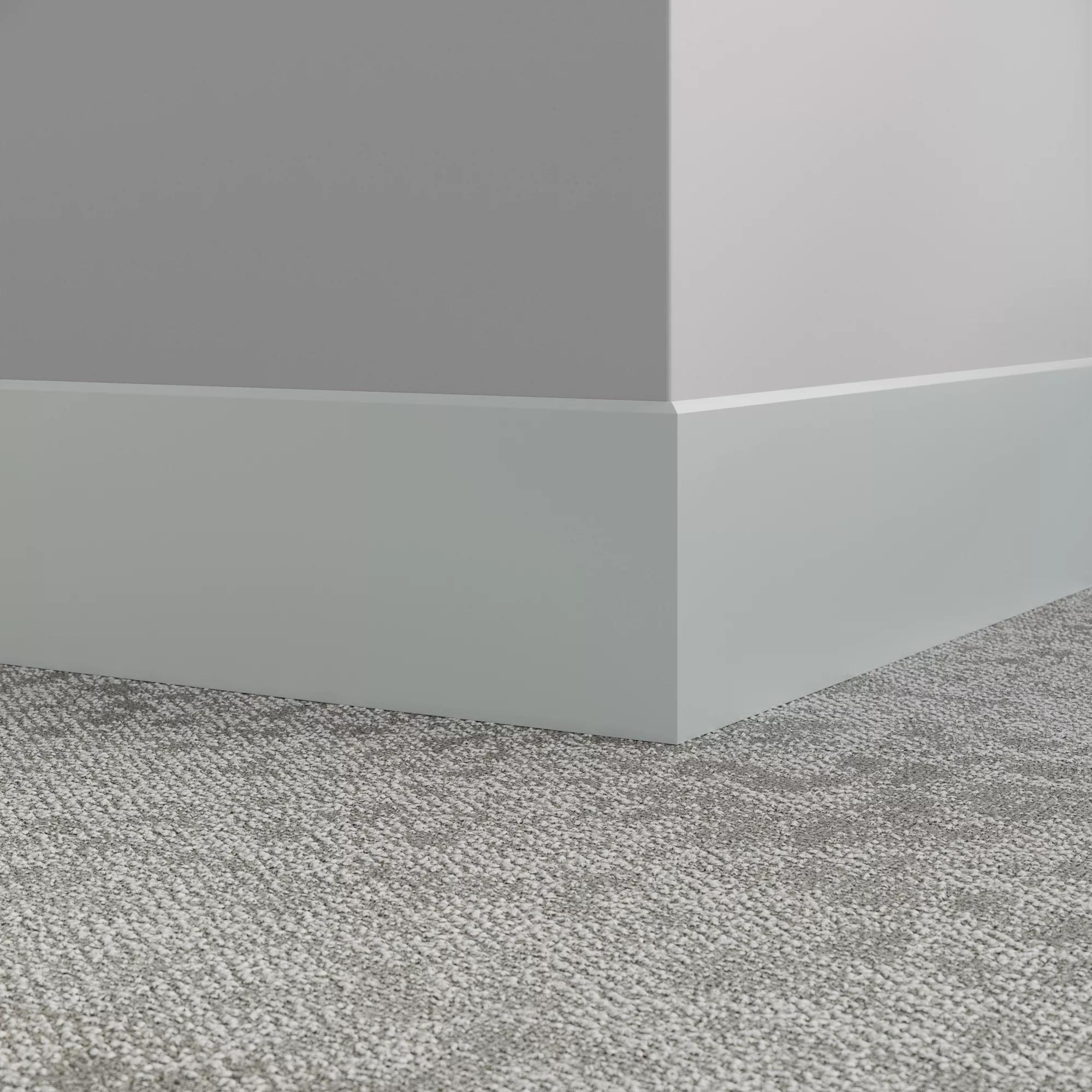 Millwork Wall Finishing System - MW 21 FS6 Exhibit 6" #21 Platinum - Wall Base 8' (Pack of 8)