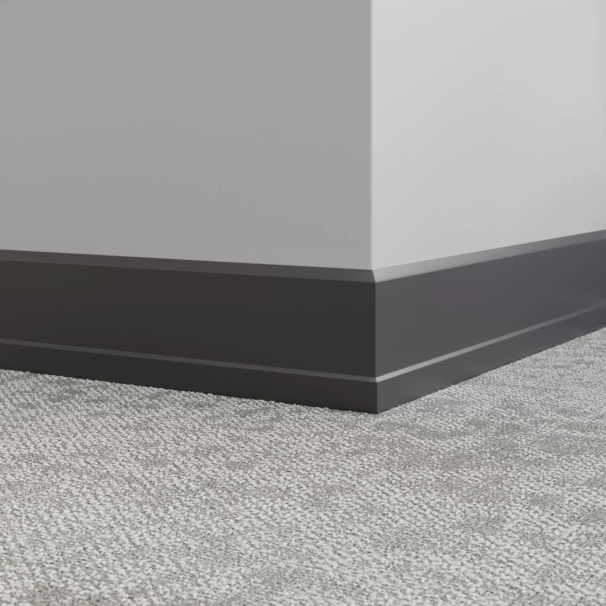 Millwork Wall Finishing System - MW 40 X60 Stance 4-1/2" #40 Black - Wall Base 8' (Pack of 5)