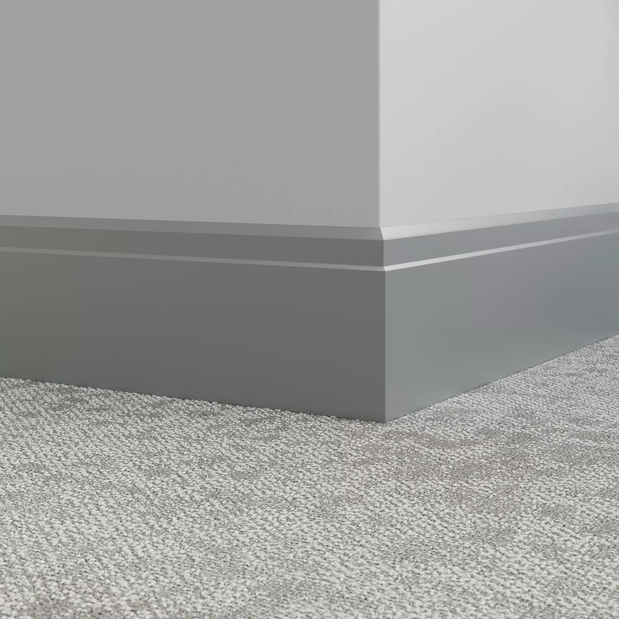Millwork Wall Finishing System - MW 28 X62 Ledge 6" #28 Medium Grey - Wall Base 8' (Pack of 5)