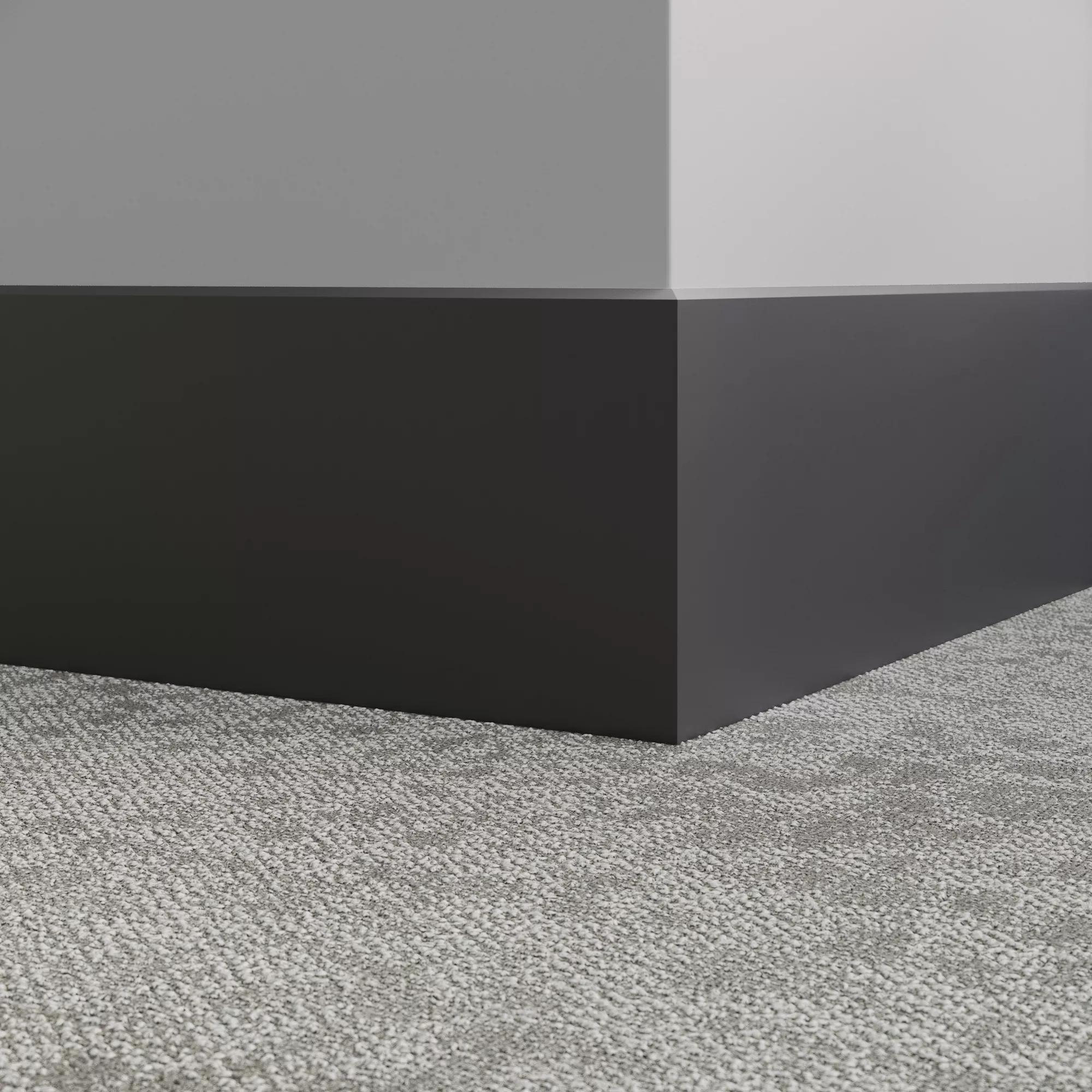 Millwork Wall Finishing System - MW 40 FS8 Exhibit 8" #40 Black - Wall Base 8' (Pack of 4)