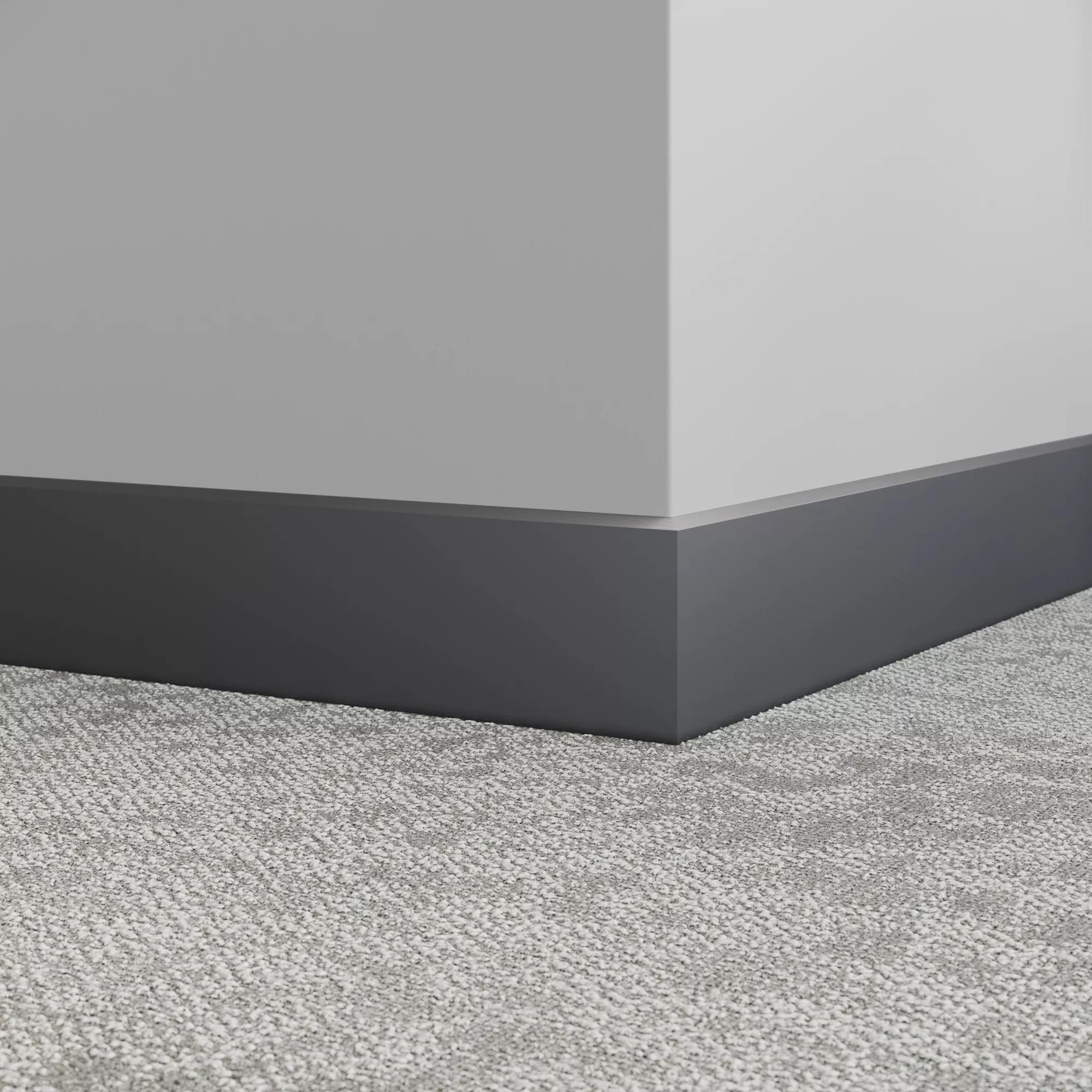 Millwork Wall Finishing System - MW 40 FS Exhibit 4-1/4" #40 Black - Wall Base 8' (Pack of 8)