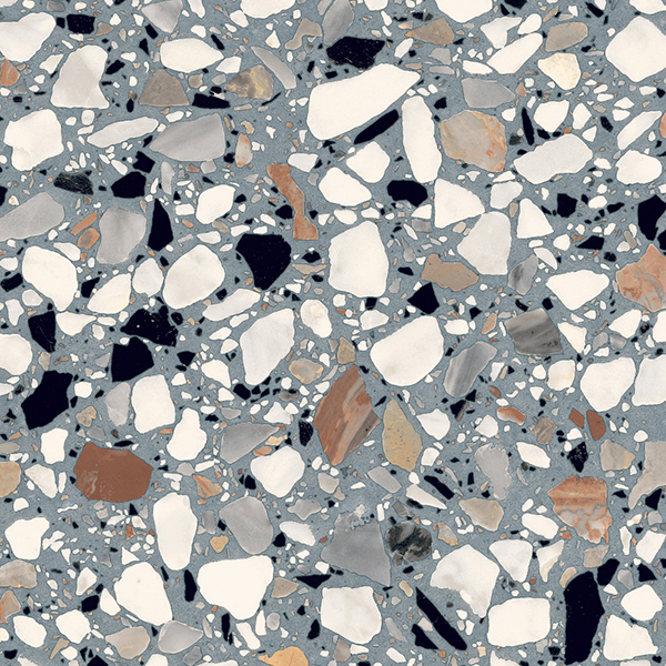 Floor Tiles Frammenti Azzurro Macro Natural 8" x 8"