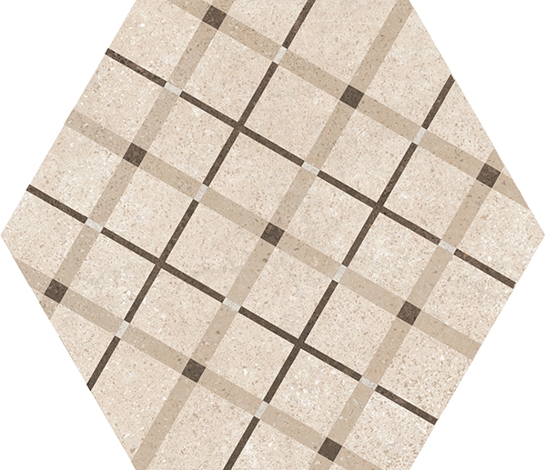 Floor Tiles Hexatile Cement Geo Sand Matte 7" x 8" (7.69 sqft/box)