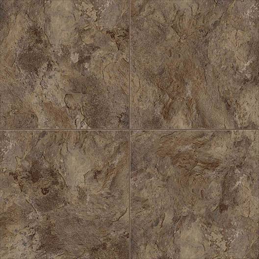 Vinyl Tile UltraCeramic by American Biltrite Tuscan Slate Warm Grey 18" x 18"