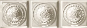 Wall Tiles Retroclassique Linen Polished Circles Listello 2" x 6"