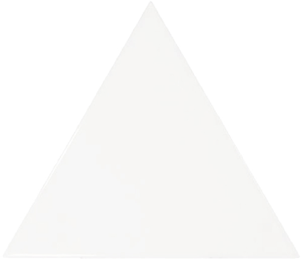 Wall Tiles Scale Triangolo White Glossy 4-1/2" x 5"