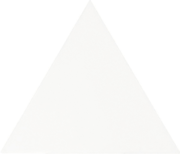 Wall Tiles Scale Triangolo White Matte 4-1/2" x 5"
