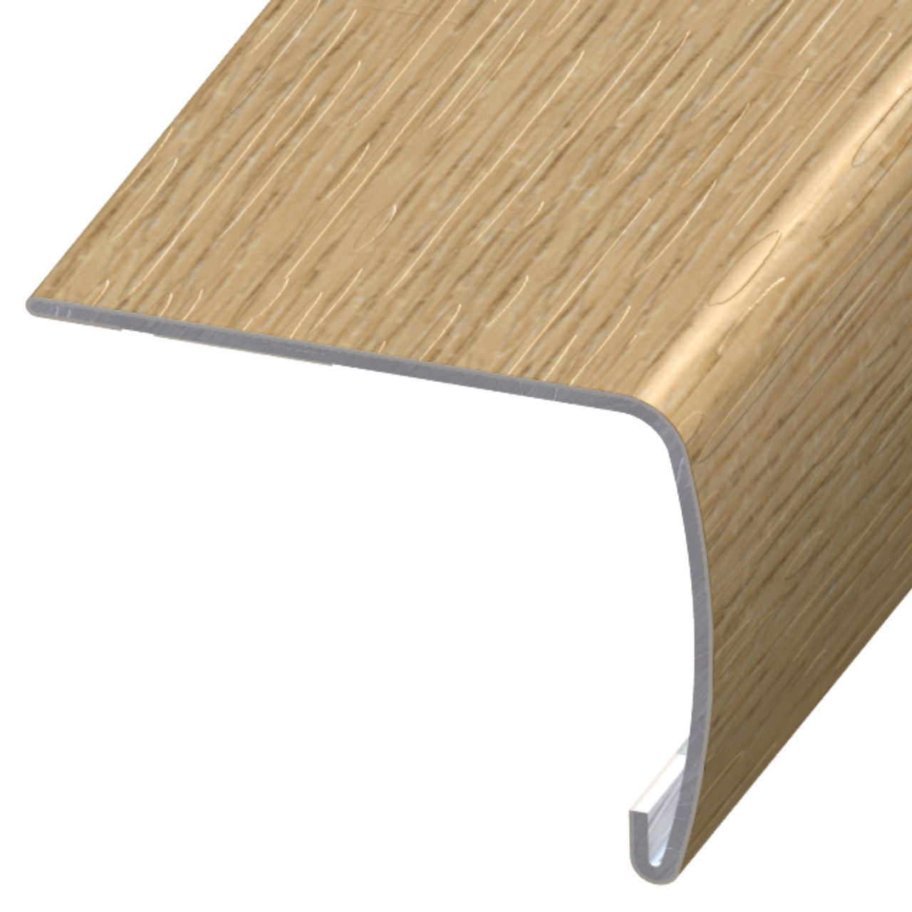 Nez de marche en métal VersaEdge Extra Tall Aluminium #121582 Cashmere - 1-1/2" (38 mm) x 2" x 94"