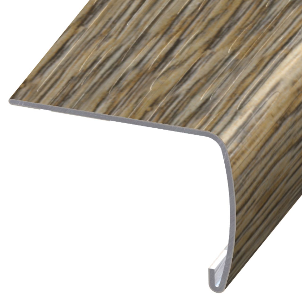 Metal Stair Nose VersaEdge Extra Tall Aluminum #122056 Savannah - 1-1/2" (38 mm) x 2" x 94"