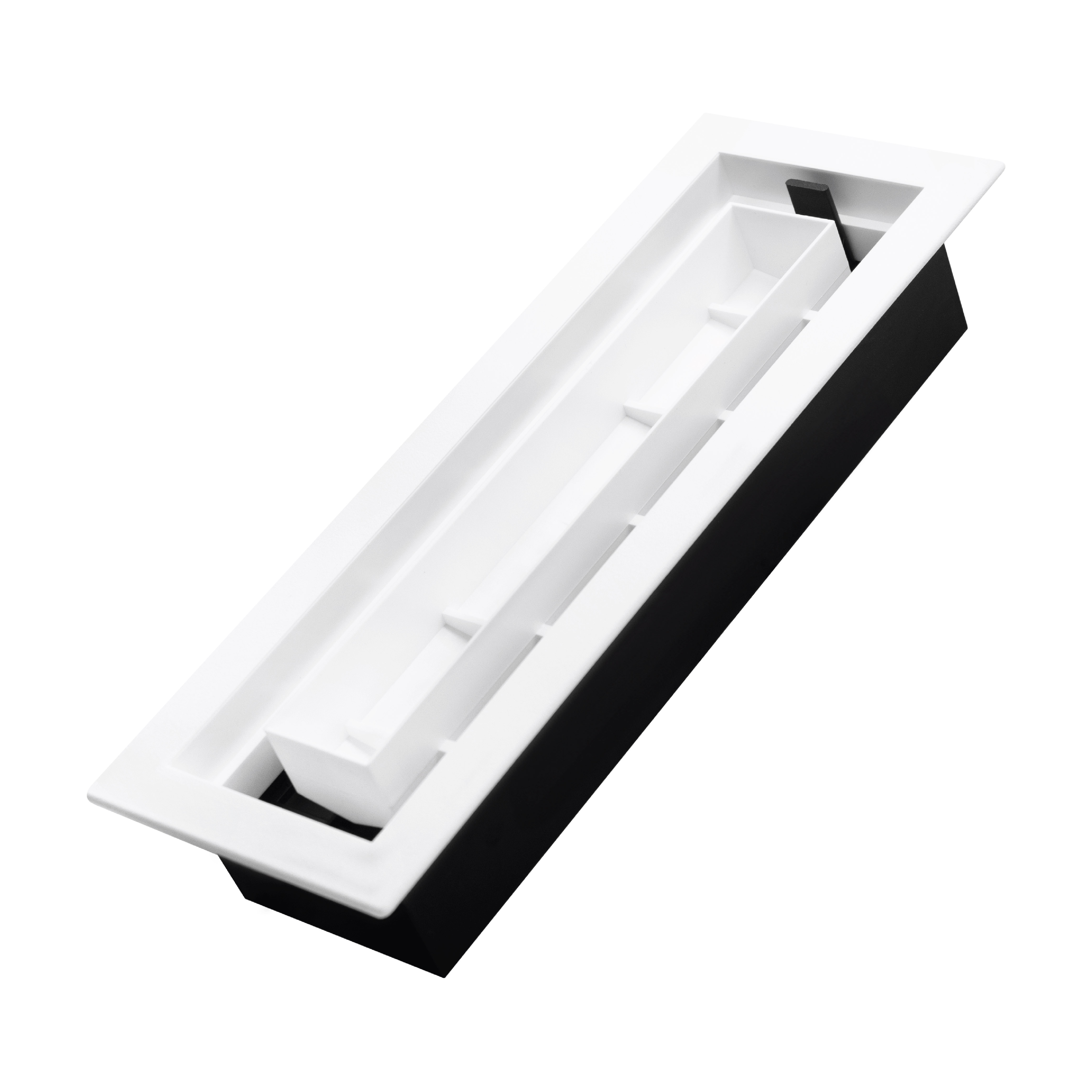 Floor Vent Drop-In Series Textured White 3" x 10"