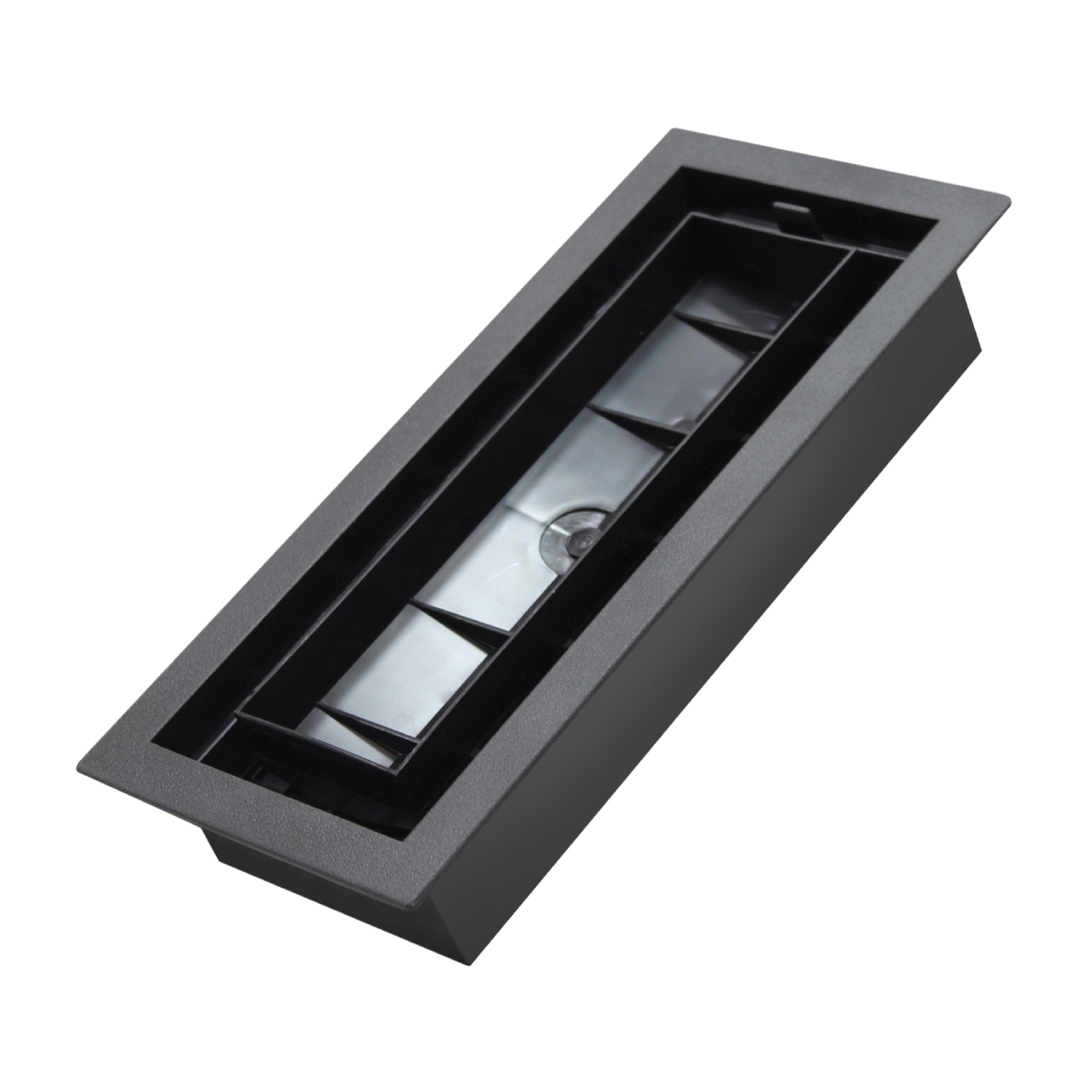 Trappe de ventilation Drop-In Series Texturée Noir 4" x 10"