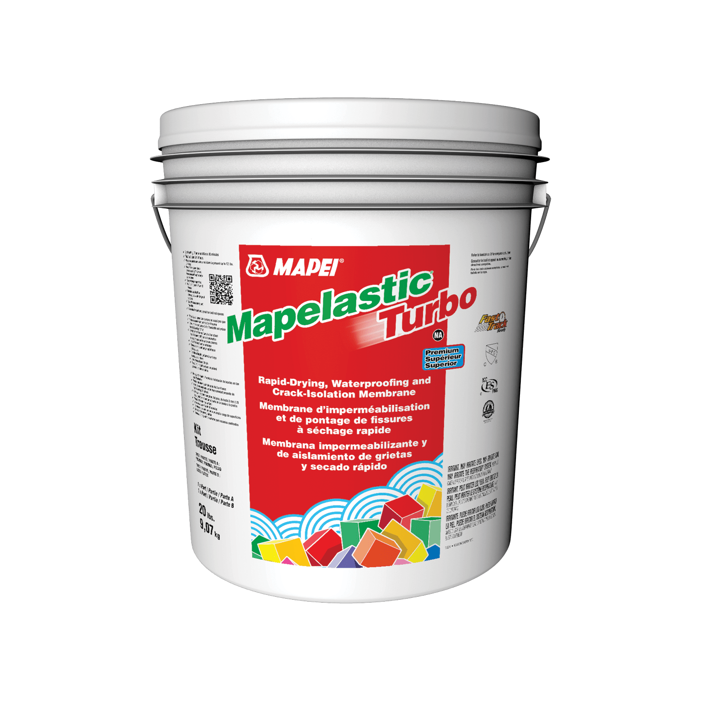 Mapelastic Turbo Liquid Waterproofing Membrane Kit - 20 lb