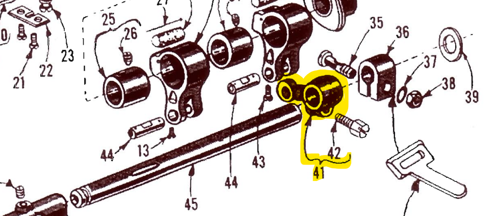 Replacement Looper Rocker Shaft Arm for FTW, BAC and TAP Carpet Binders