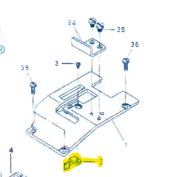 Replacment Front Needle Guard for Millennium 2000 Carpet Binder