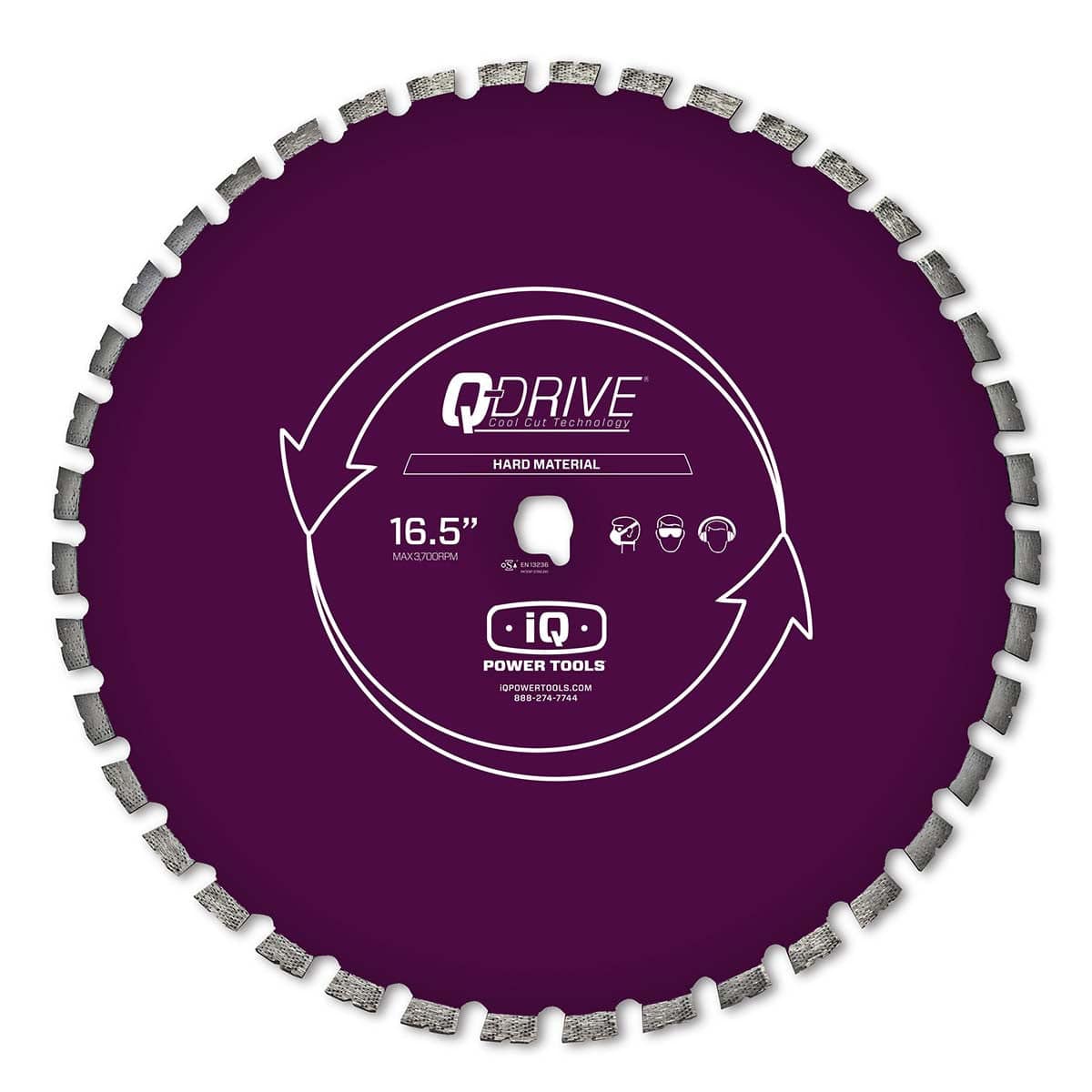 Dry Diamond Segmented Tile Saw Blade Q-Drive 16-1/2"