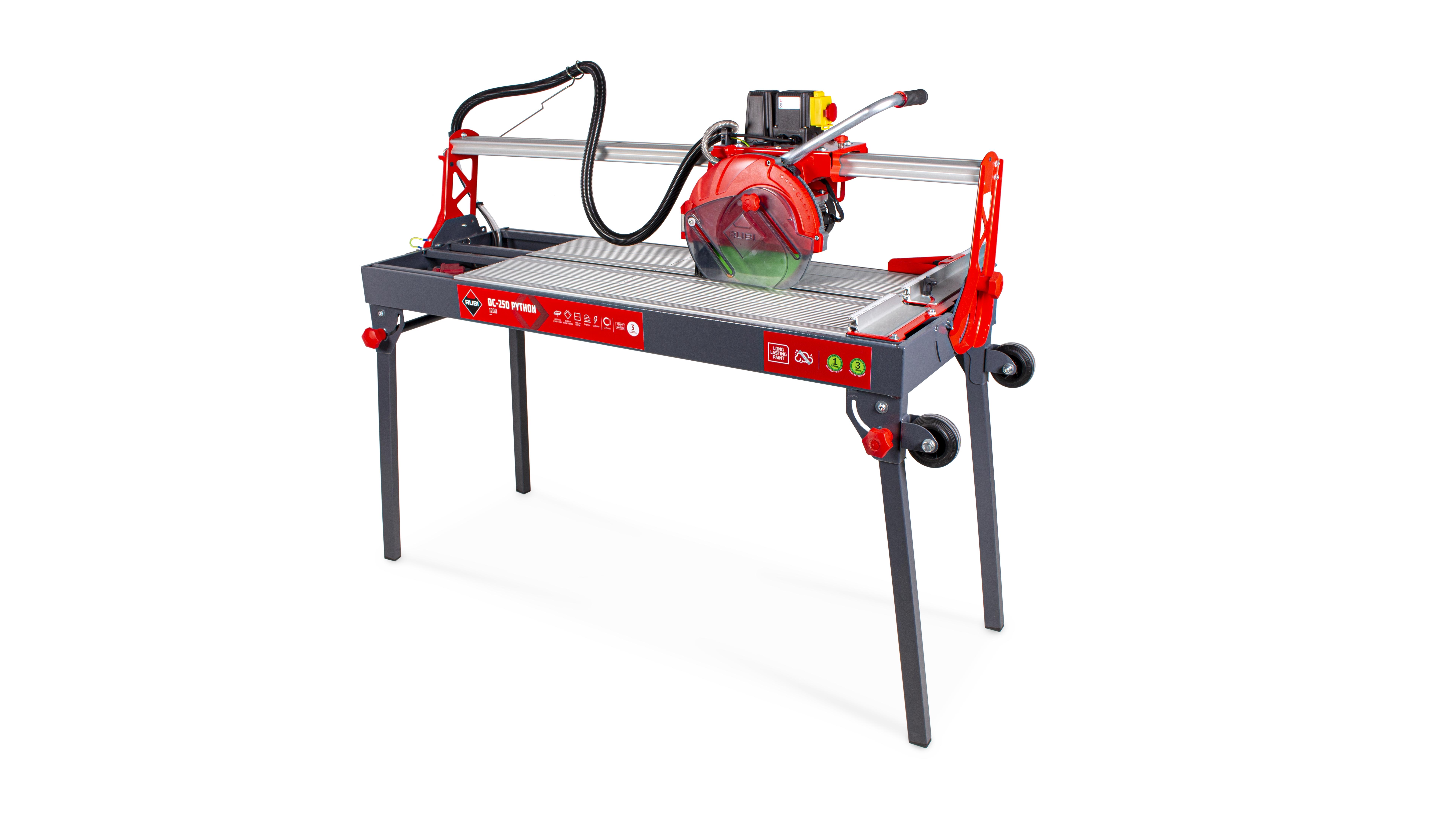 Electric Wet Saw DC-250 1200 Python 120V 60Hz Inch with Blade