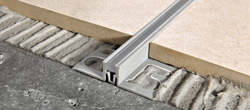 Joint technique de dilatation Proflex en PVC avec inserts interchangeables PVC/caoutchouc en résine de vinyl non-toxique Gris foncé