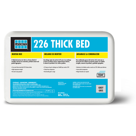 Thick Bed Mortar 226 - to mix with 3701 - Grey 60 lb