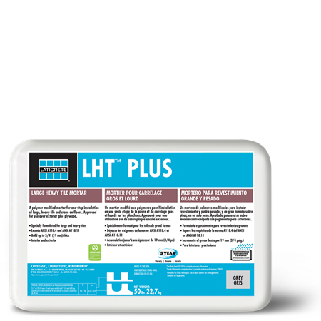 Large Format Tile Mortar LHT PLUS #21 Grey 50lb