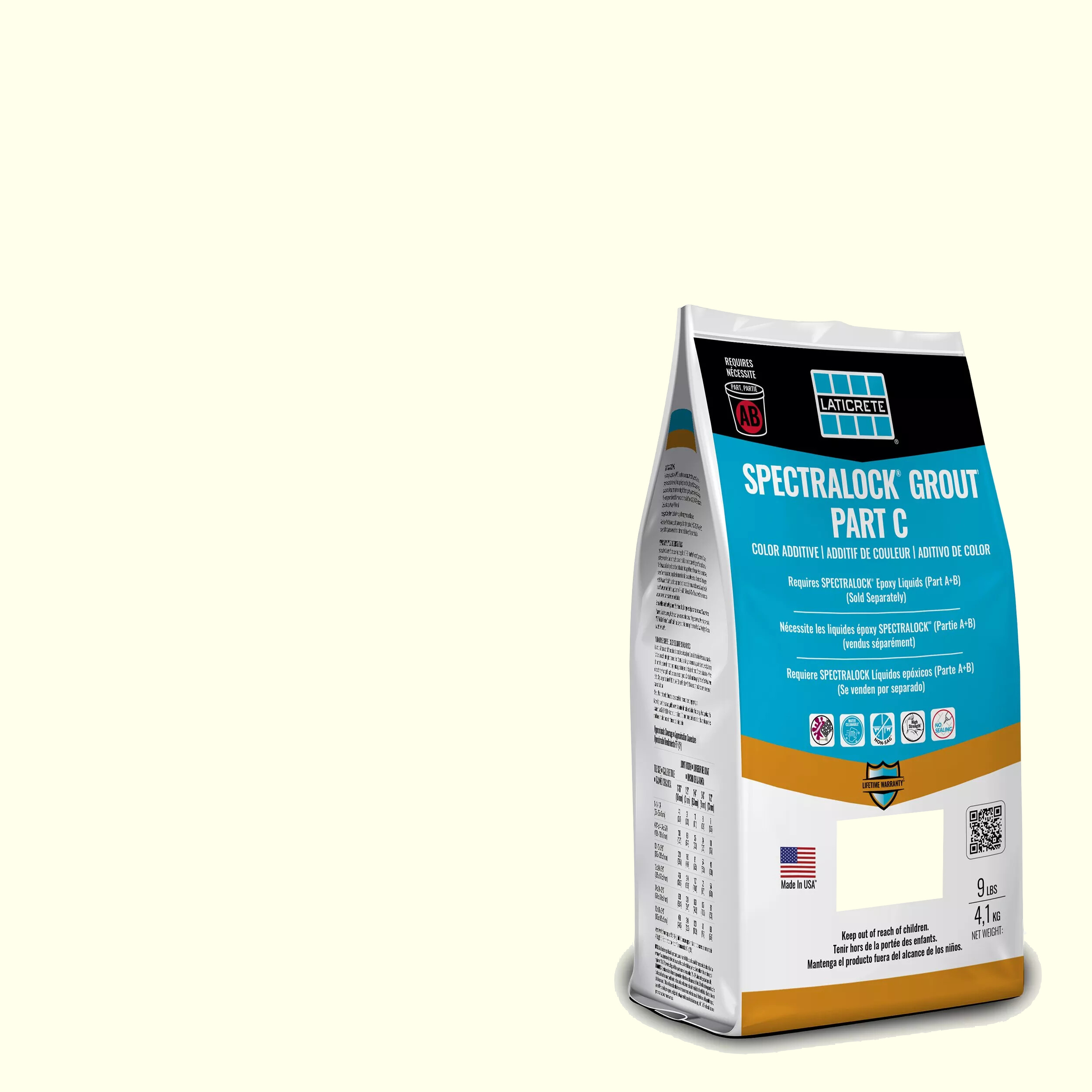 Spectralock Pro Premium Grout Part C Colored Powder #03 Silk 9 lb