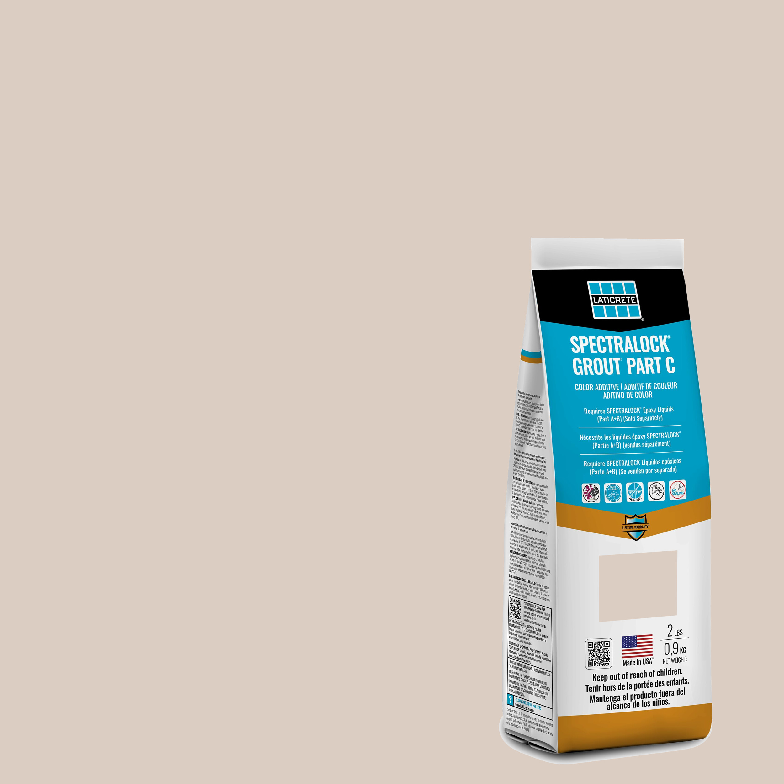 Spectralock Pro Premium Grout Part C Colored Powder #17 Marble Beige 2 lb