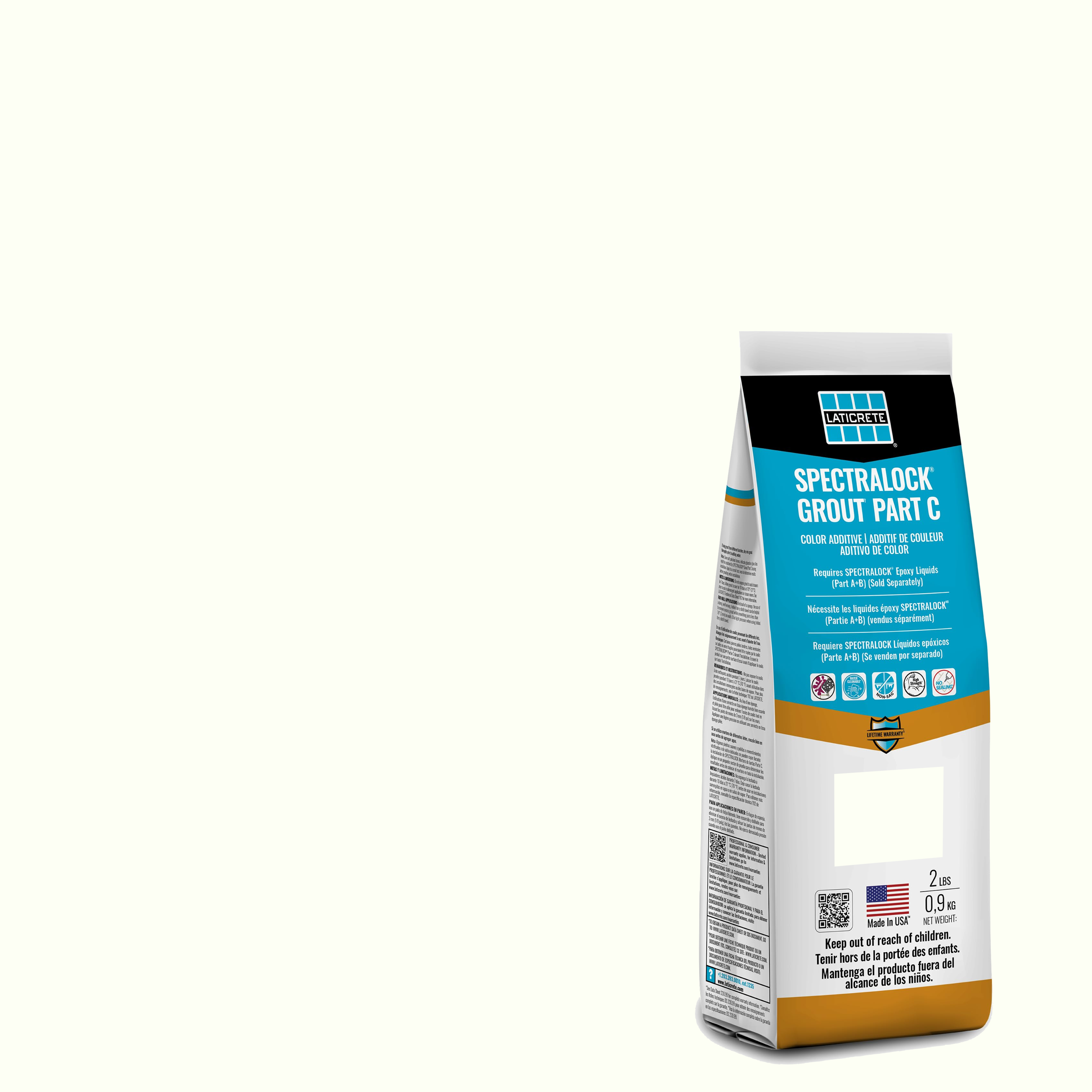 Spectralock Pro Premium Grout Part C Colored Powder #18 Sauterne 2 lb
