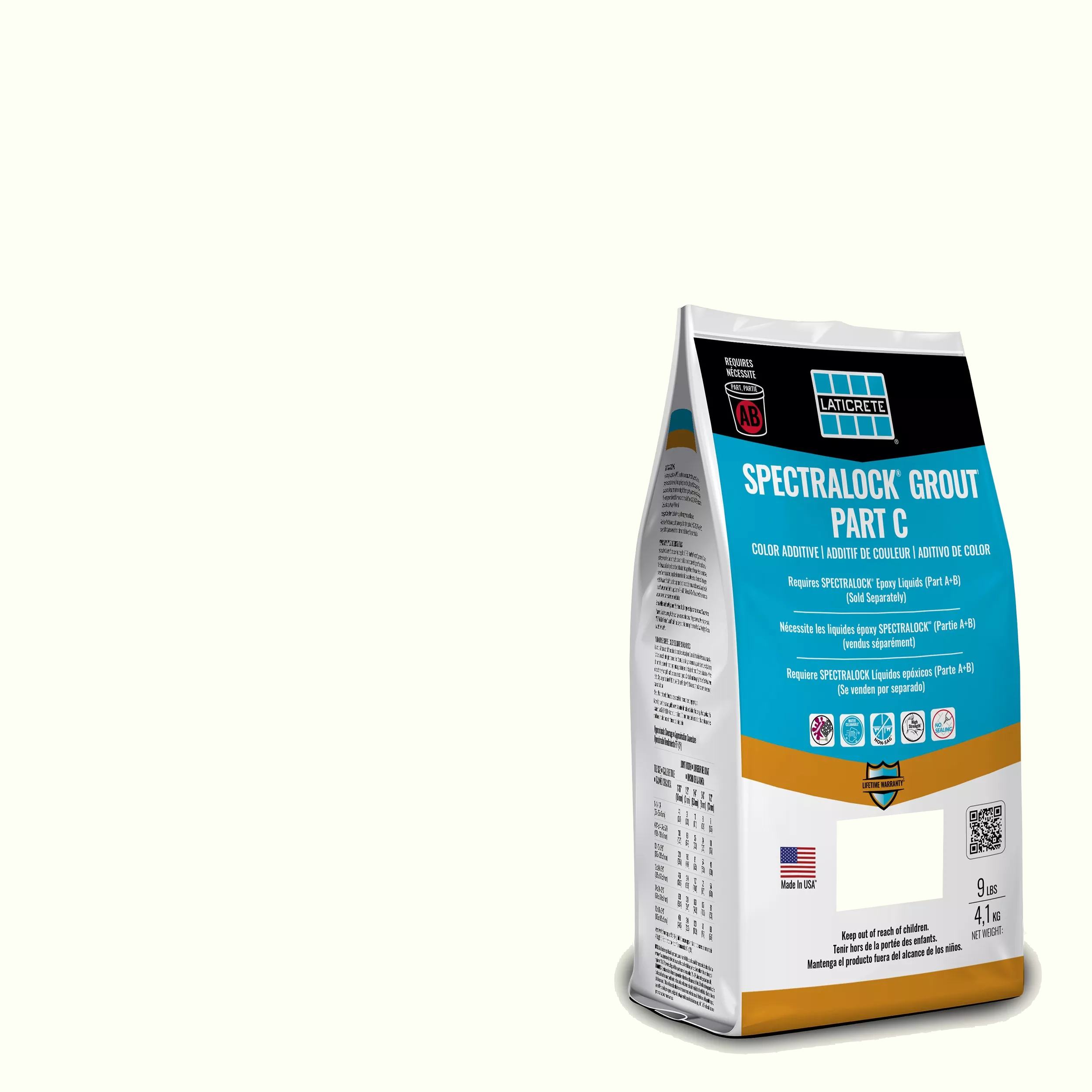 Spectralock Pro Premium Grout Part C Colored Powder #18 Sauterne 9 lb