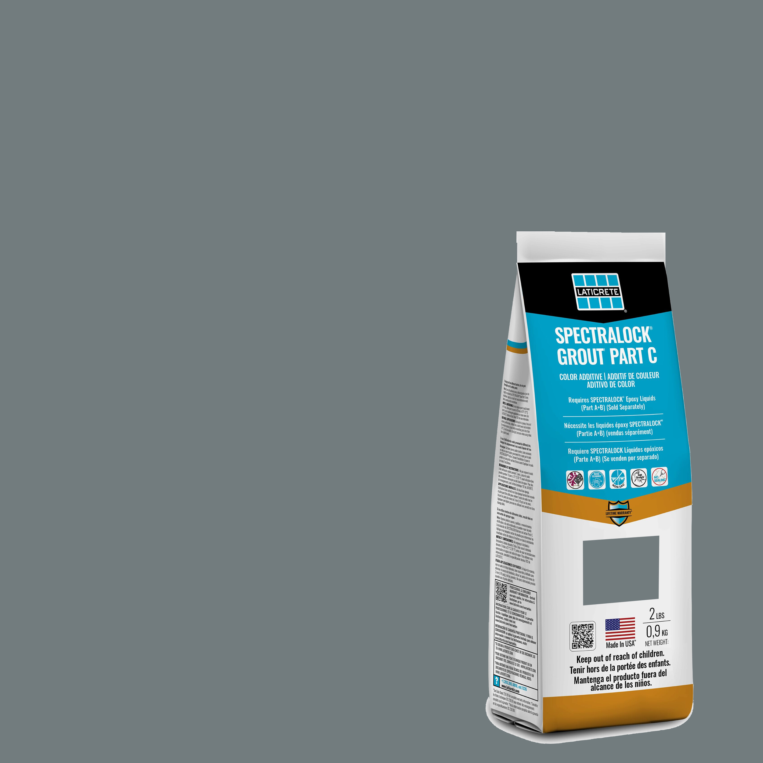 Spectralock Pro Premium Grout Part C Colored Powder #42 Platinum 2 lb