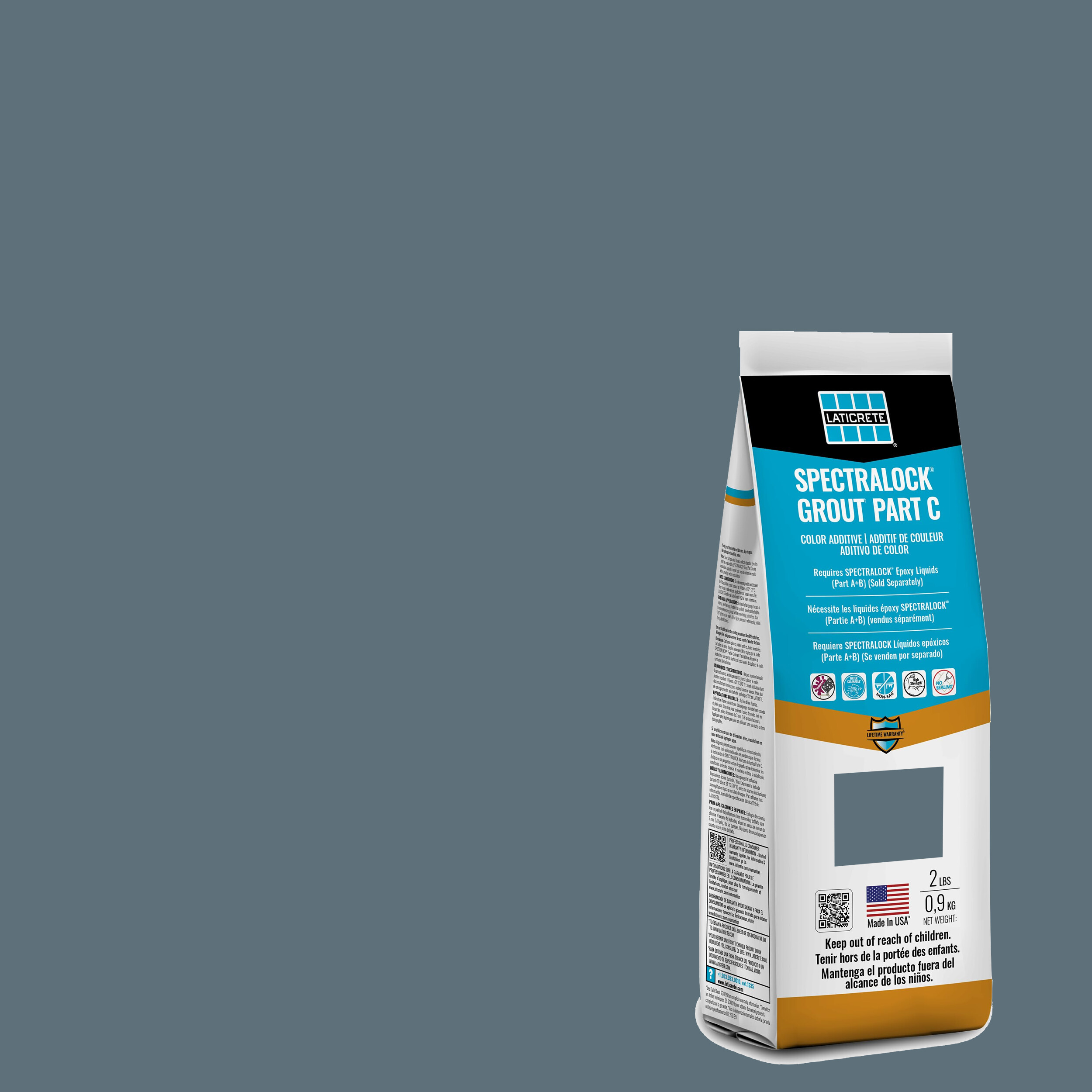 Spectralock Pro Premium Grout Part C Colored Powder #53 Twilight Blue 2 lb