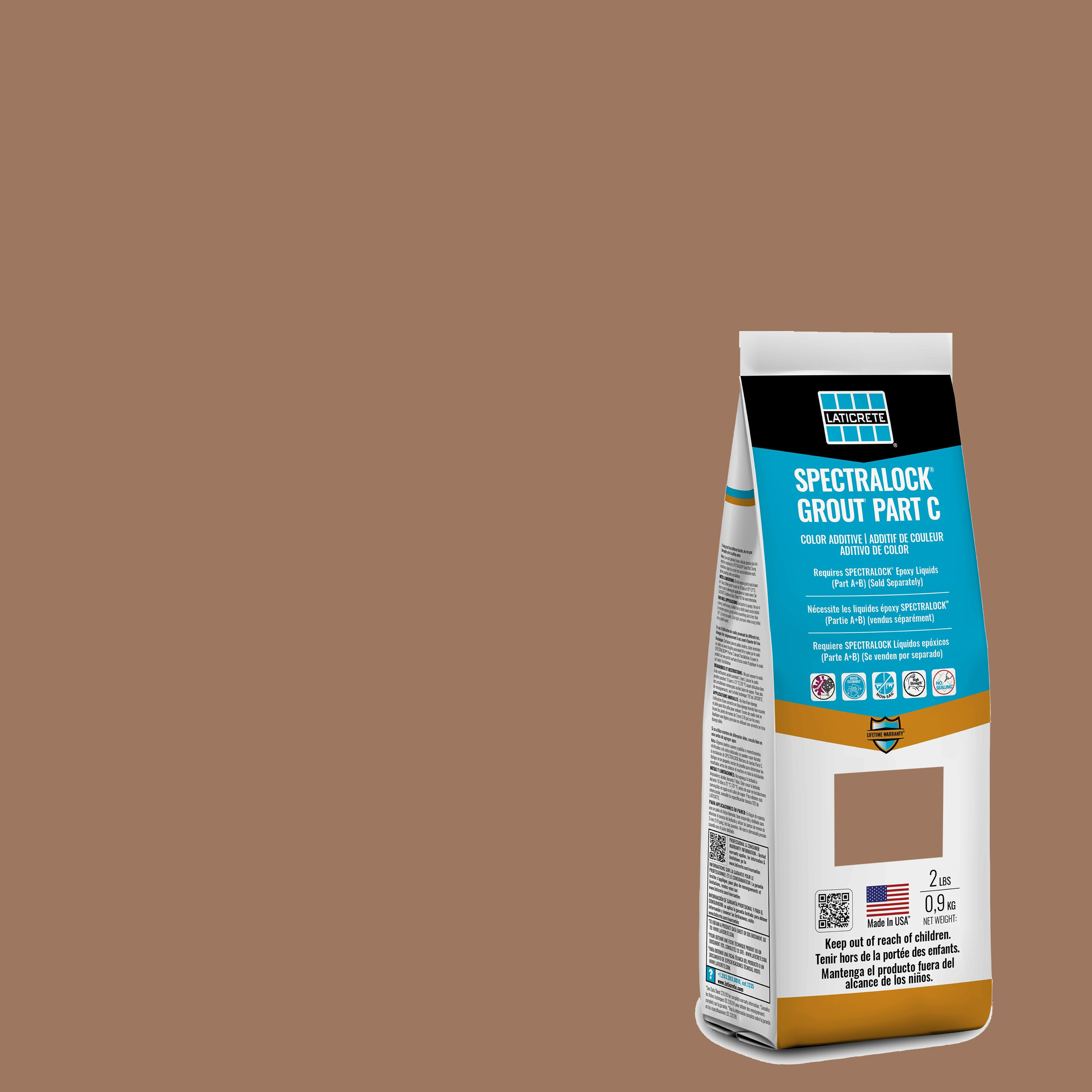 Spectralock Pro Premium Grout Part C Colored Powder #58 Terra Cotta 2 lb
