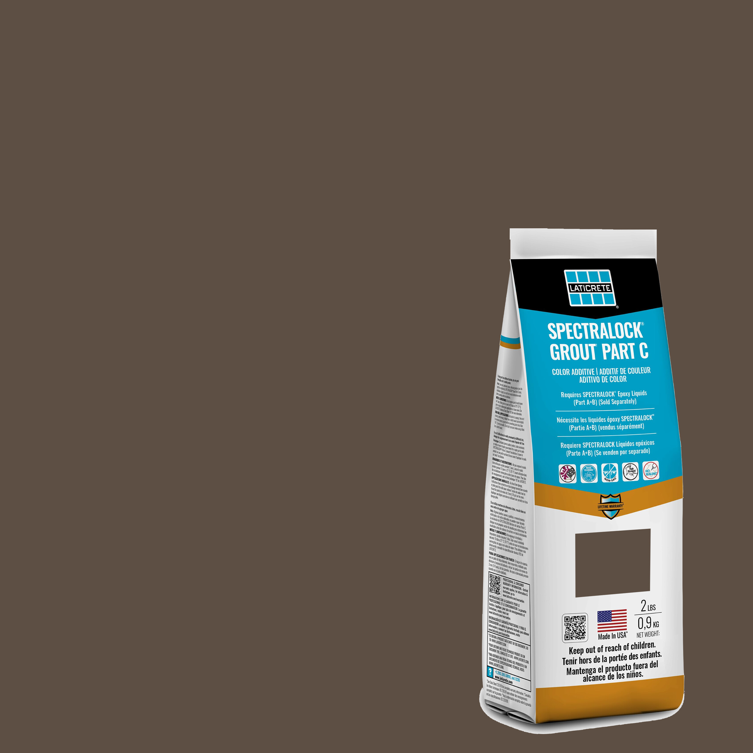 Spectralock Pro Premium Grout Part C Colored Powder #59 Espresso 2 lb
