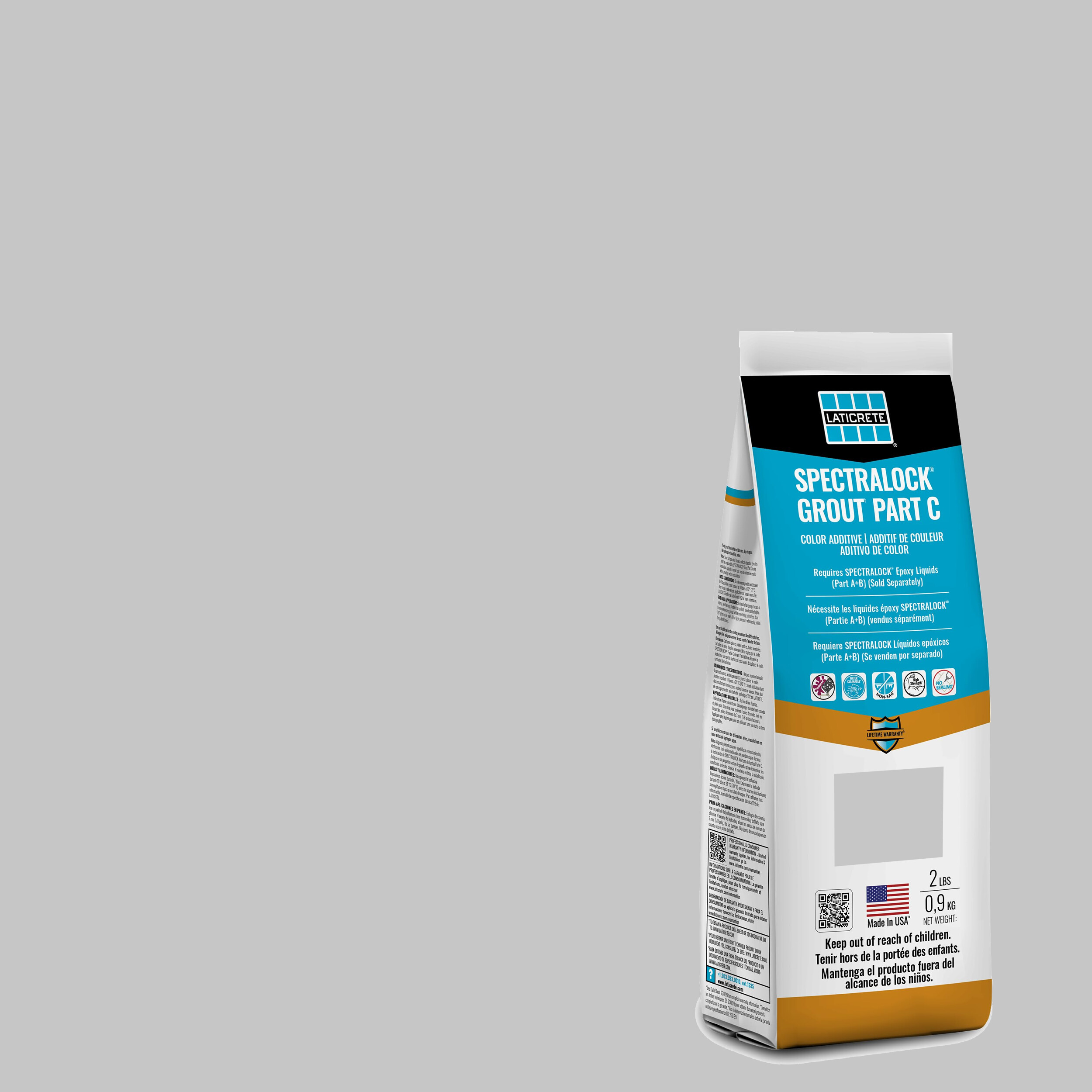 Spectralock Pro Premium Grout Part C Colored Powder #89 Smoke Grey 2 lb
