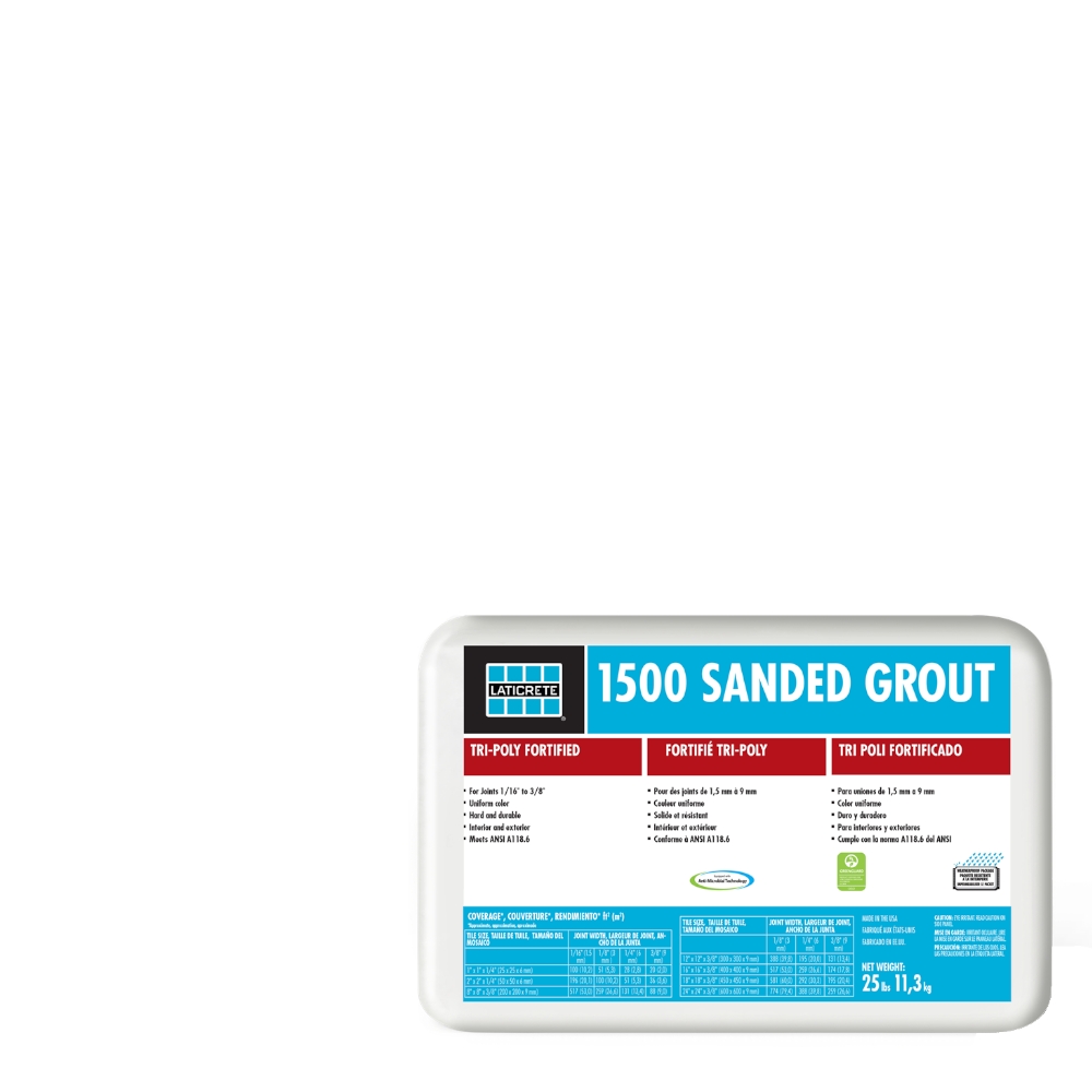 44 Bright White 1500 Sanded Grout