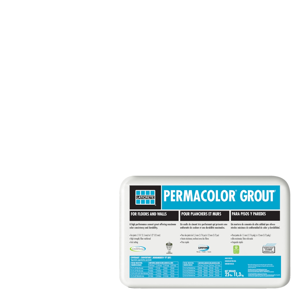 44 Bright White Permacolor Grout (25 lbs) 44 Bright White Permacolor Grout (25 lbs)