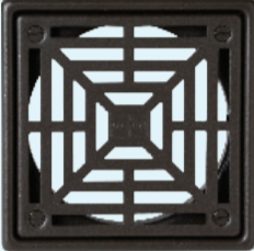 Hydro Ban Oil Rubbed Bronze Bonding Flange PVC 4" x 4"