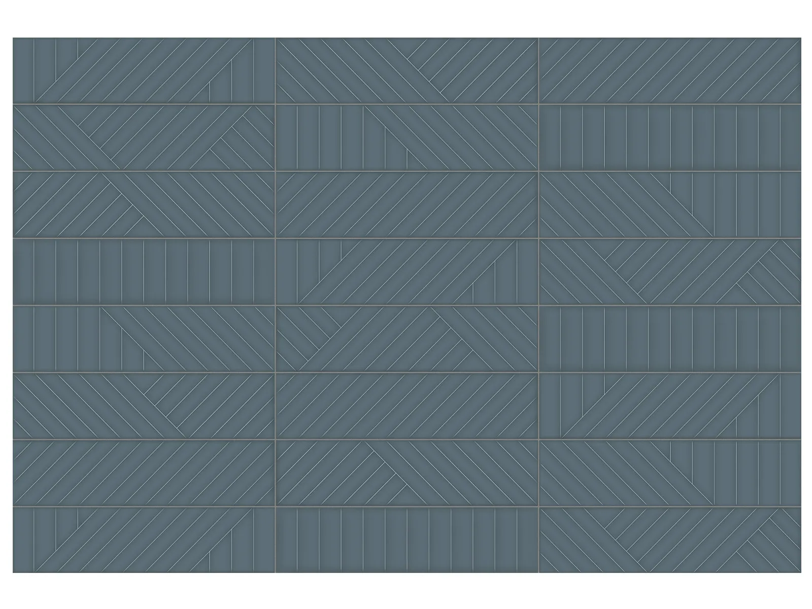 Wall Tiles Geometra Ink Glossy Maze 3" x 12"