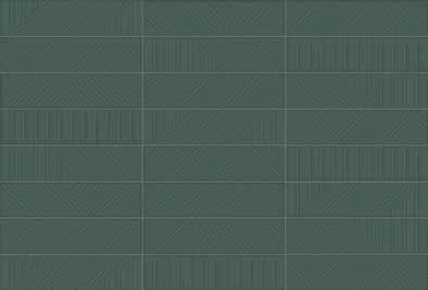 Wall Tiles Geometra Emerald Glossy Maze 3" x 12"