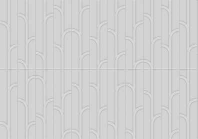 Wall Tiles Geometra Silver Glossy Ivy 3" x 12"