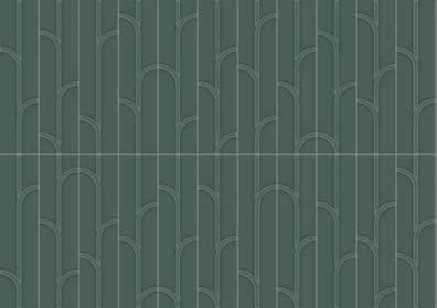 Wall Tiles Geometra Emerald Glossy Ivy 3" x 12"
