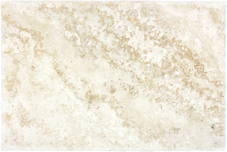 Floor Tiles Ivory Travertine Brushed Chiseled 16" x 24"