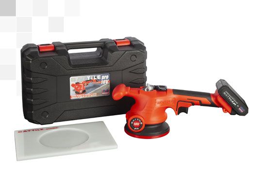 Tile and Slab Thumping Suction Cup 2 Batteries Battile Pro 16V