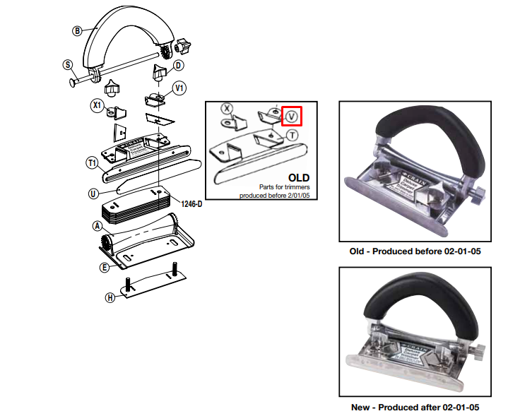 Right Blade Clamp for Old no. 245