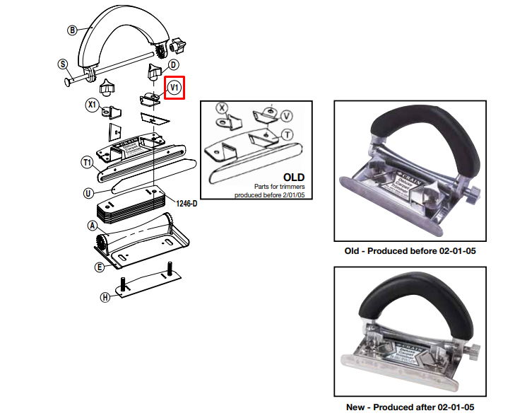 Right Blade Clamp for New no. 245