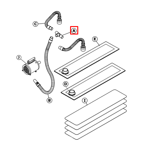 Hose T-Adaptor for no. 280