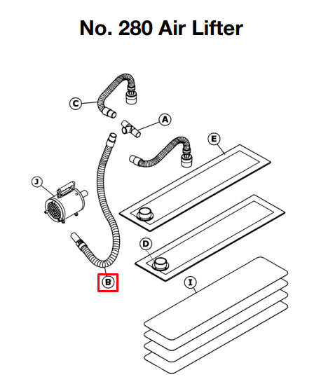 Flexible Hose 3' for no. 280