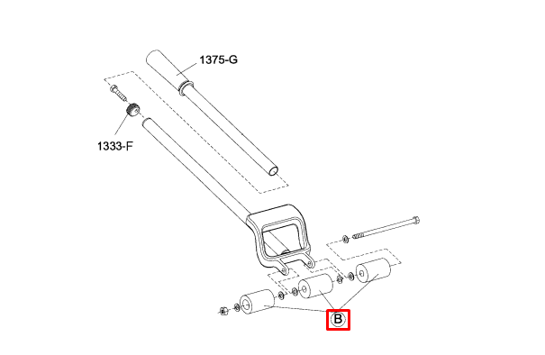 Roller Set and Axle 7-1/2" for no. 333