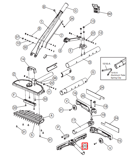 Folding Tail Block Complete for no. 499-500
