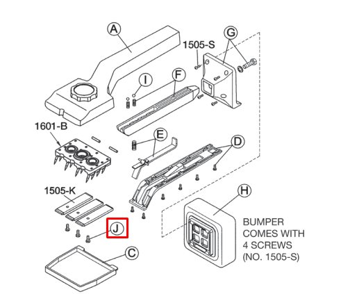 Gripper Screws for no. 612