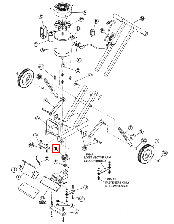 Shaft Bearing with Fastener for no. 700